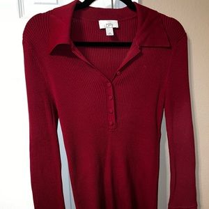 Loft Red Women Blouse